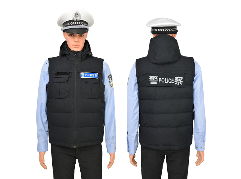 警用执勤羽绒马甲